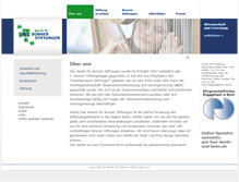 Tablet Screenshot of bonner-stiftungen.de